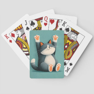 Baraja De Cartas Tomador de siestas profesional Gato divertido durm