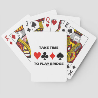 Baraja De Cartas Tómese Tiempo Para Jugar Puente (Cuatro Trajes De 