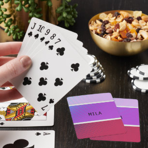 Baraja De Cartas Tonos morados