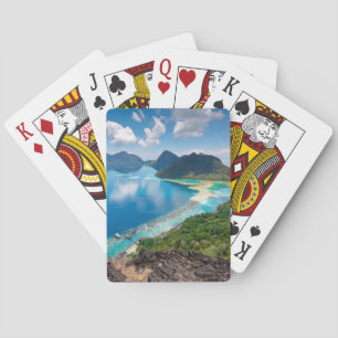Baraja De Cartas Top de la hermosa vista el   de la isla de Bohey
