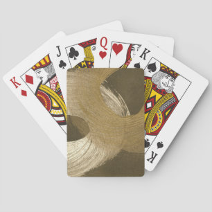 Baraja De Cartas Tormenta de arena circular en Tan y Brown oscuro