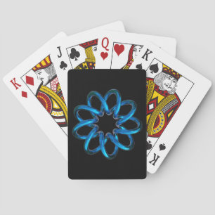 Baraja De Cartas Toro metálico azul Knot