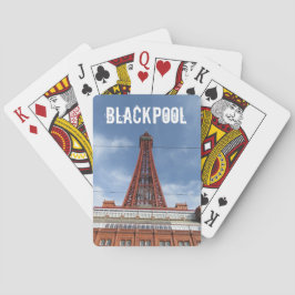 Baraja De Cartas Torre Blackpool y cielo del día
