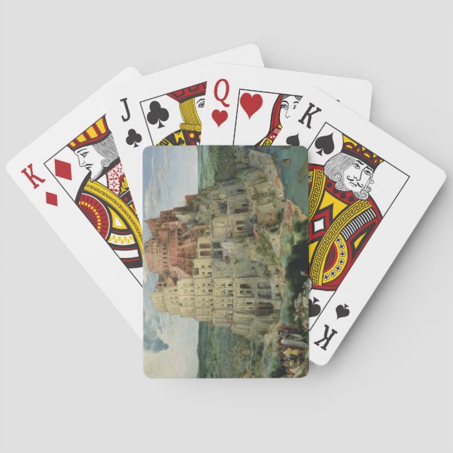 Baraja De Cartas Torre de Babel, 1563 (aceite en panel) (Reverso)