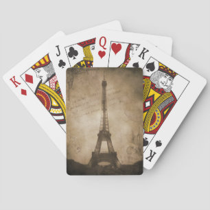 Baraja De Cartas torre de eiffel vintage