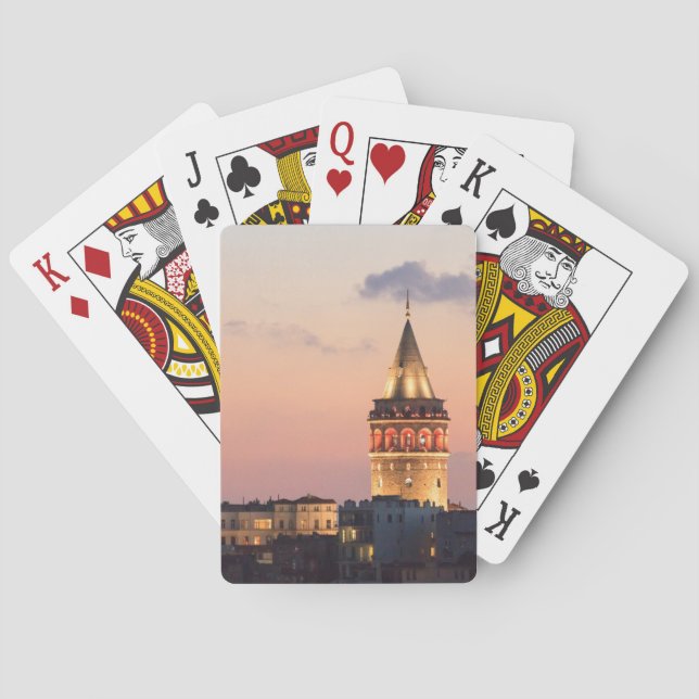 Baraja De Cartas Torre de Galata, Estambul (Reverso)