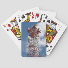 Baraja De Cartas Torre de telecomunicaciones de microondas
