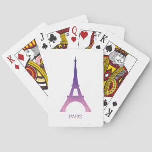 Baraja De Cartas Torre Eiffel abstracta