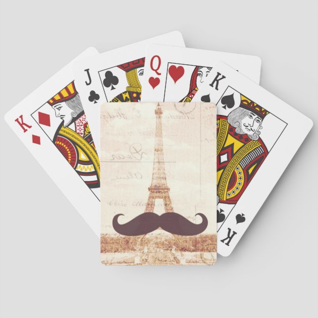 Baraja De Cartas Torre Eiffel de Mustache (Reverso)