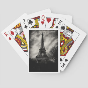 Baraja De Cartas Torre Eiffel en blanco y negro París Francia