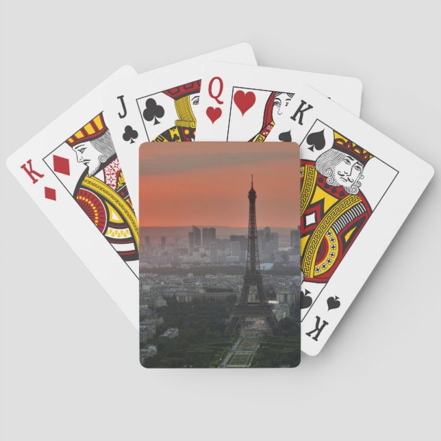 Baraja De Cartas Torre Eiffel París Europa Viajes (Reverso)