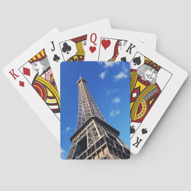 Baraja De Cartas Torre Eiffel París Europa Viajes (Reverso)