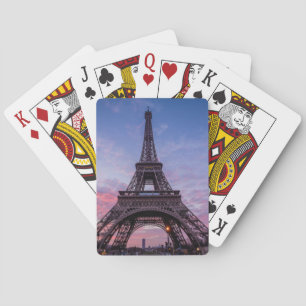 Baraja De Cartas Torre Eiffel París Foto Francia