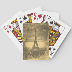 Baraja De Cartas Torre Eiffel Vintage París