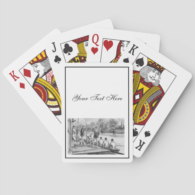 Baraja De Cartas Torres de tripulaciones antiguas en barco en el mu (Reverso)