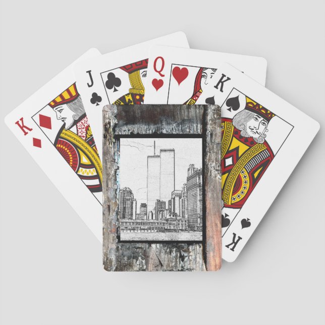 Baraja De Cartas Torres gemelas (Reverso)