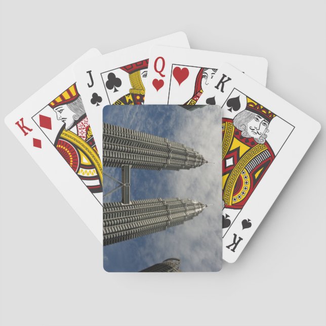 Baraja De Cartas Torres Petronas Kuala Lumpur Malasia (Reverso)