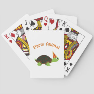 Baraja De Cartas Tortuga animal fiesta