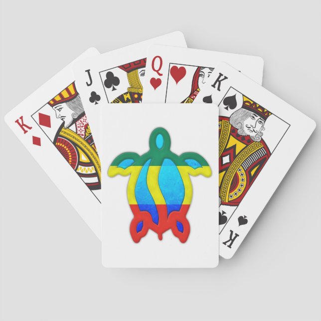 Baraja De Cartas Tortuga jamaicana (Reverso)