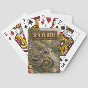 Baraja De Cartas Tortuga Marina Cuento de Bebé Tierno Animales de G