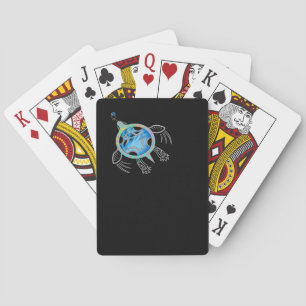 Baraja De Cartas Tortuga marina pintada