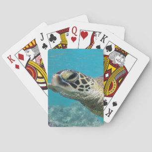 Baraja De Cartas Tortuga verde hawaiana