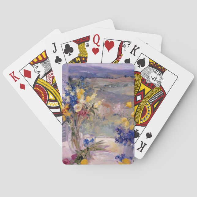 Baraja De Cartas Toscana floral (Reverso)