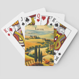 Baraja De Cartas Toscana rural vintage texto personalizado