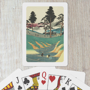 Baraja De Cartas Totsuka, Japón: Impresión de bloques de madera vin