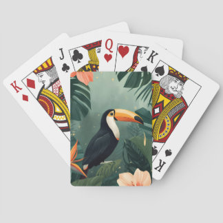Baraja De Cartas Toucan Muse Tropical Botanical Playing Cards