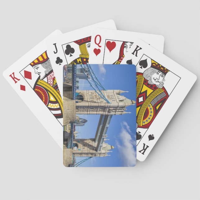 Baraja De Cartas Tower Bridge, Londres, Inglaterra (Reverso)