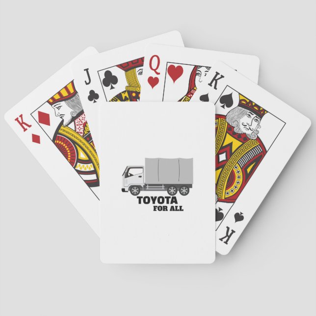 BARAJA DE CARTAS TOYOTA PARA TODOS (Reverso)