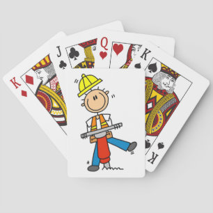 Baraja De Cartas Trabajador de la Construcción I Construyo Camiseta