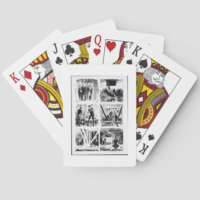 Baraja De Cartas Trabajar dentro de las caisones, conspirando sobre (Reverso)