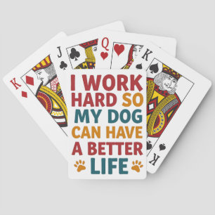 Baraja De Cartas Trabajar para mi perro