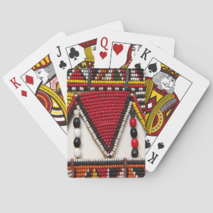 Baraja De Cartas Trabajo con cuentas tribales Maasai