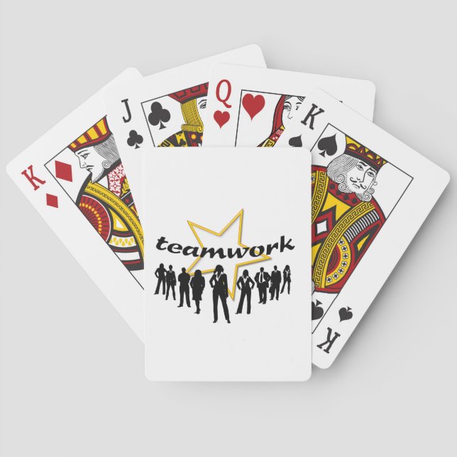 Baraja De Cartas Trabajo en equipo (Reverso)