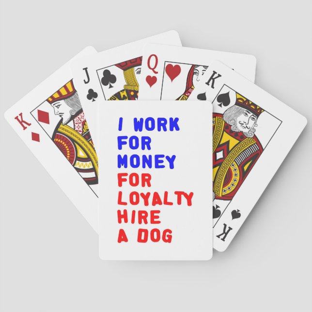 Baraja De Cartas Trabajo para el dinero para el alquiler de la (Reverso)