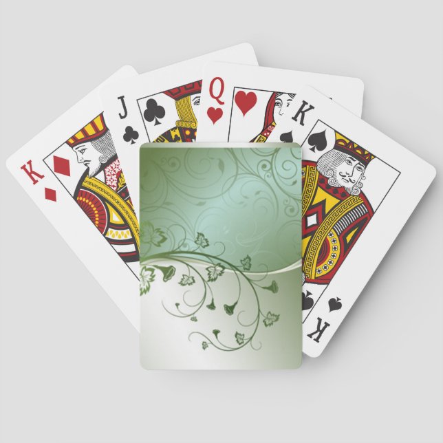 Baraja De Cartas Trabajos de Scrollwork de Estilos Clásicos (Reverso)