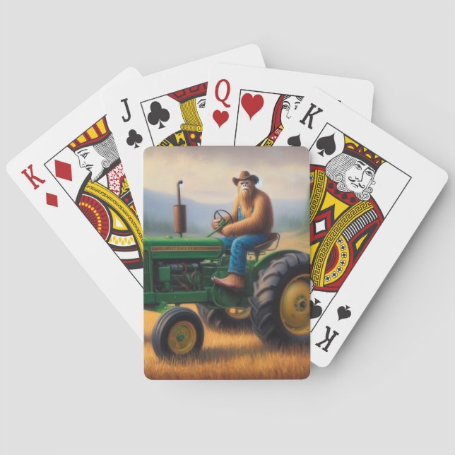 Baraja De Cartas Tractor de pie grande (Reverso)