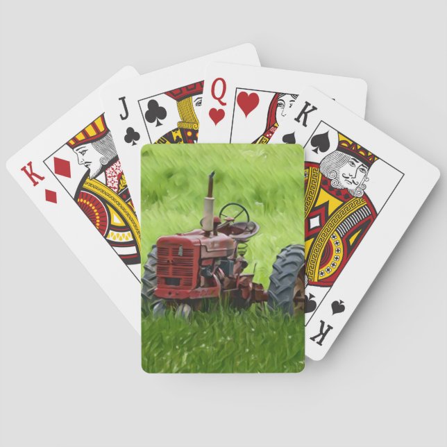 Baraja De Cartas Tractor viejo (Reverso)