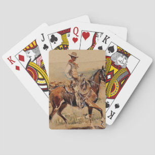 Baraja De Cartas “Trail Drive”  2 Arte Occidental por Edward Borein