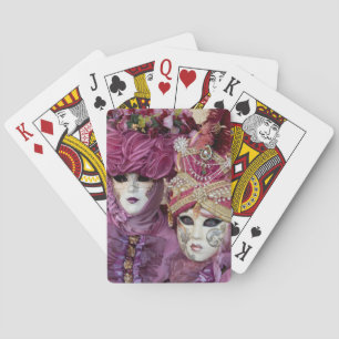 Baraja De Cartas Traje de Carnaval púrpura, Venecia
