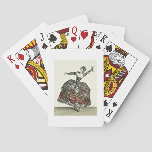 Baraja De Cartas Traje para una furia en "Iphigenia en Tauris" y el (Reverso)