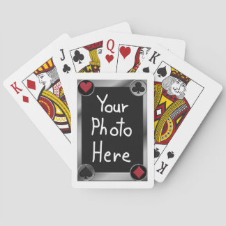 Baraja De Cartas Trajes de Foto Personalizados para Jugar Poker