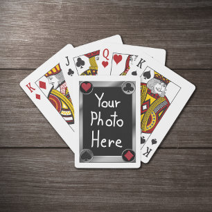 Baraja De Cartas Trajes de Foto Personalizados para Jugar Poker