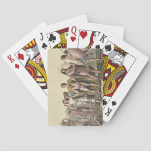 Baraja De Cartas Trajes de los mexicanos (grabado del color)