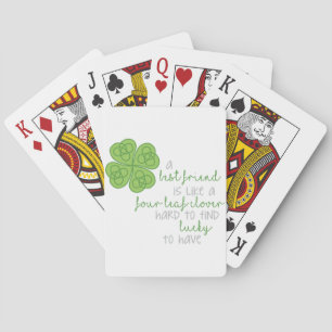 Baraja De Cartas Trama de cuatro hojas