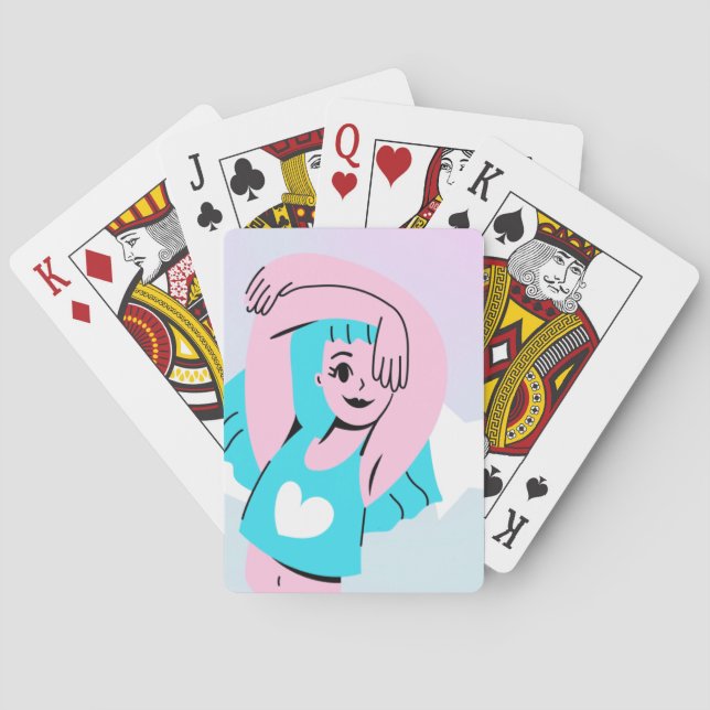 Baraja De Cartas trans art on playing card (Reverso)