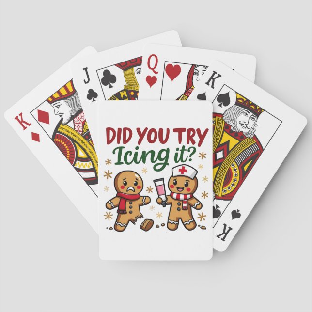 Baraja De Cartas ¿Trataste De Ichar La Enfermería Divertida De Ging (Reverso)